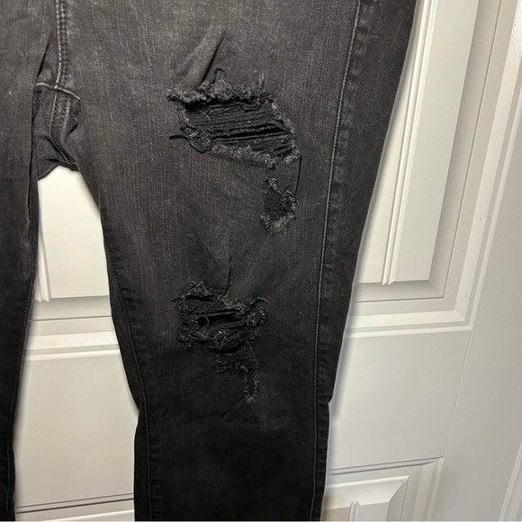 Torrid Black Bombshell Skinny Distressed Jeans Size 18 - Picture 4 of 11